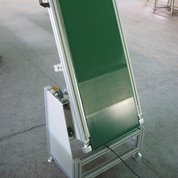 Тип ленты передачи, конвейер зеленого цвета/белого цвета