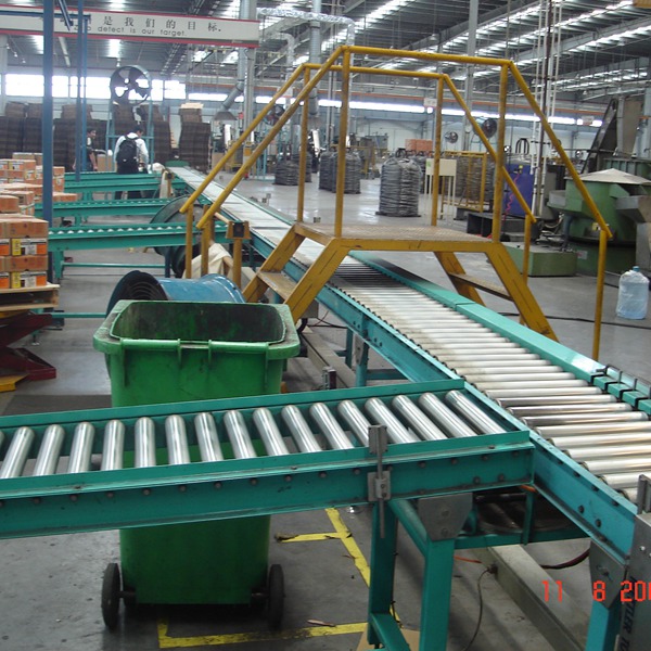 Logistik rolikli konveyer, tortish rolikli konveyer, boshqariladigan rolikli konveyer