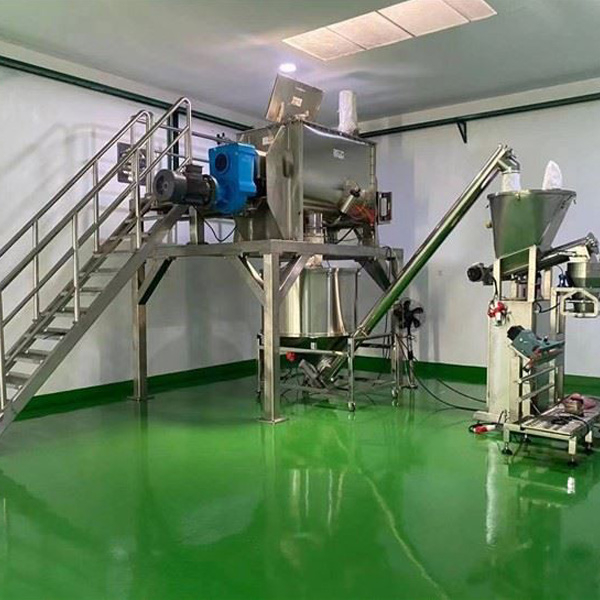 Powder Mixer With Screw Feeder And Powder Filling Line